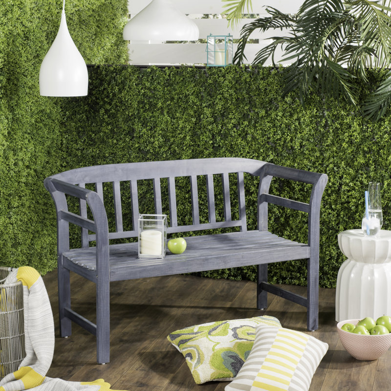 Banc de jardin en bois Archdale, Gris cendré