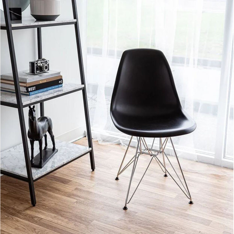 Chaise en plastique Alaska, Noir