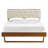 Bridgette Wood Platform Bed with Angular Frame-318441811-318441808