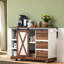 Îlot de cuisine de 55,5 po de largeur avec plateau de table extensible-1132925390