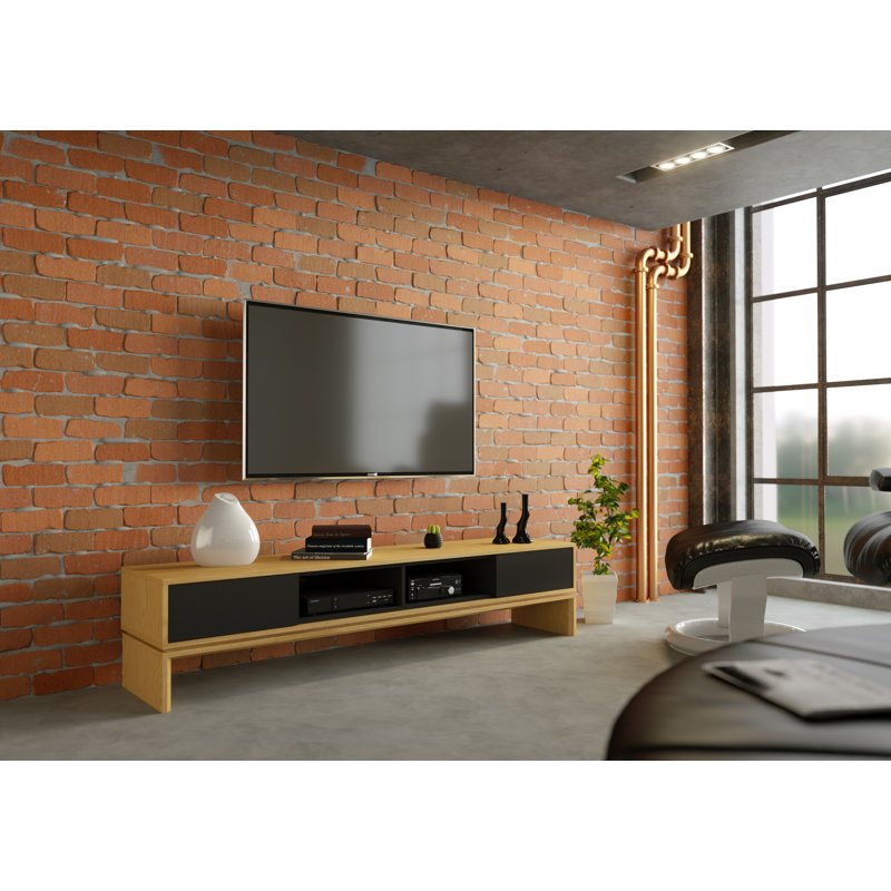 Larksville Unfinished TV Stand for TVs up to 70", Oak