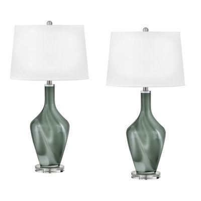 Glass USB Table Lamp