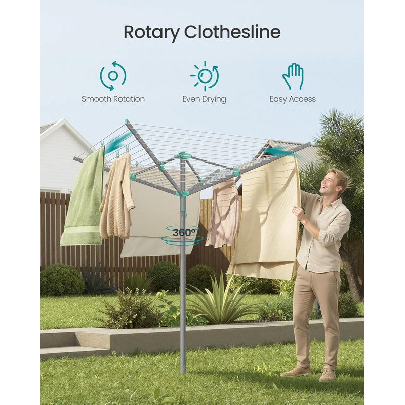 Metal Standard Drying Rack, 181cm H x 197cm W x 197cm D