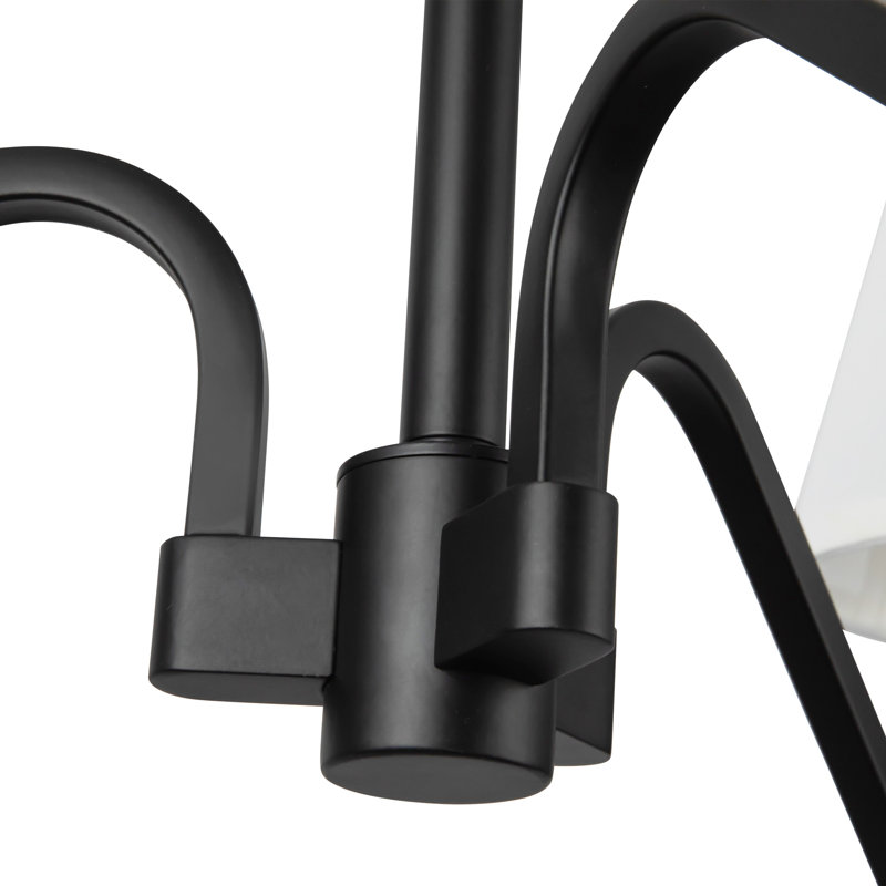 Lustre noir 30 po Sloan, Matte Black