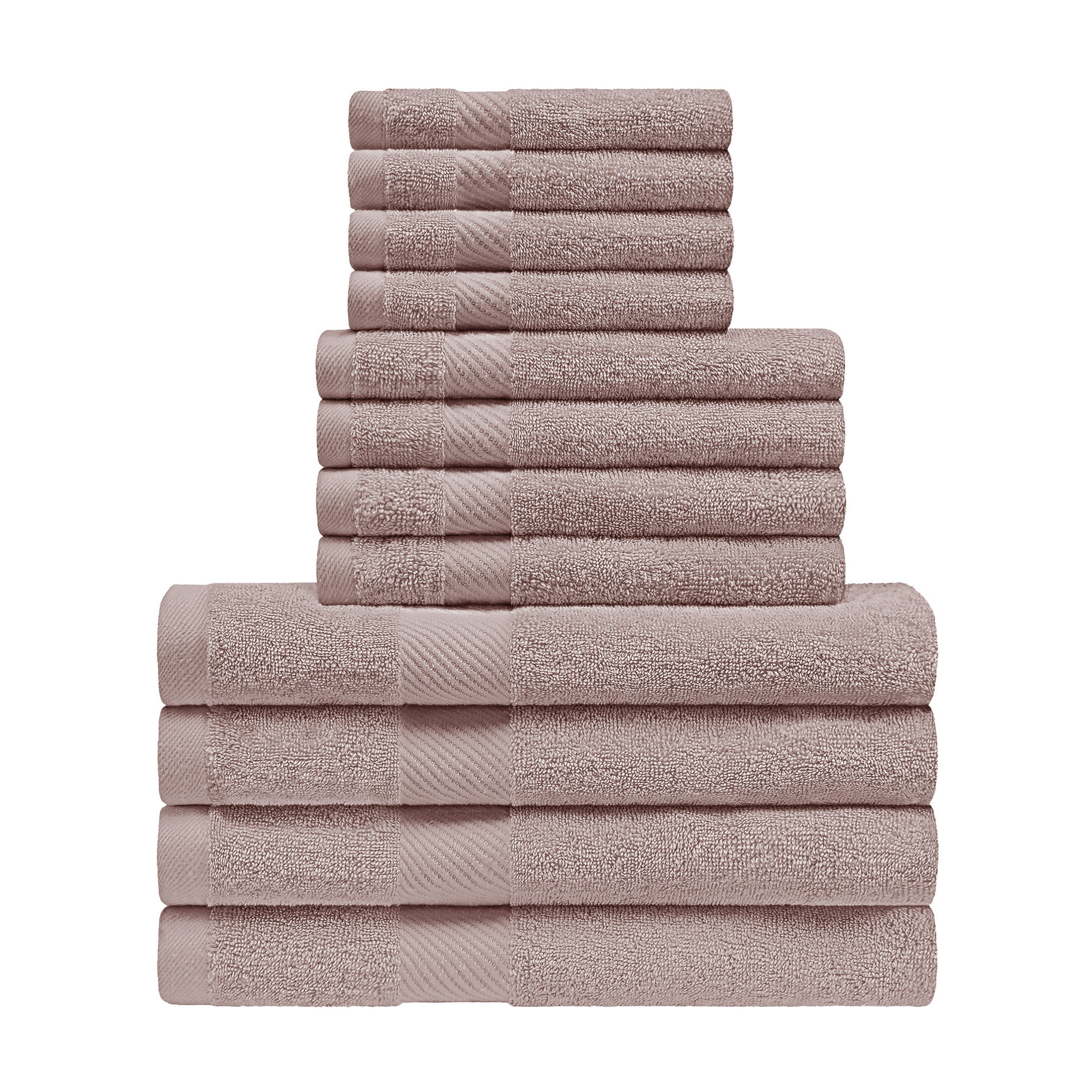 Birch Lane™ Amoy 100% Egyptian-Quality Cotton 12 Piece Bathroom Towel ...