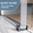 Shower Door, Aluminum Sliding Glass Shower Door With Durable Stainless Steel Hardware-124899085