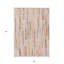 Tapis intérieur lavable rayé rose et beige 8 pi x 10 pi