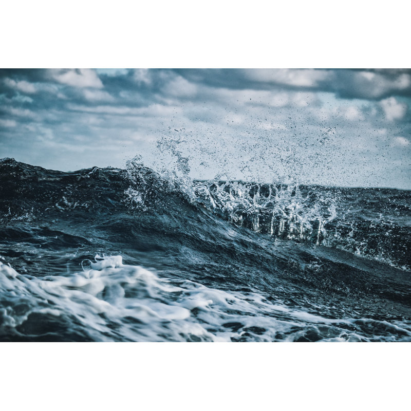 Out in a rough sea, 20cm H x 30cm W