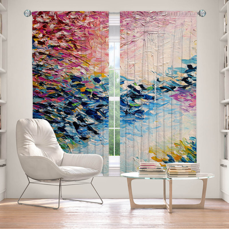 Jemine Room Darkening Curtain Pair, 40" W x 61" L