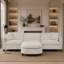 Canapé de coin confortable avec coussins amovibles et pouf, idéal pour les salons modernes-1351115646
