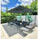 Yatra 9'' x 11'6" Rectangular Cantilever Umbrella with Base