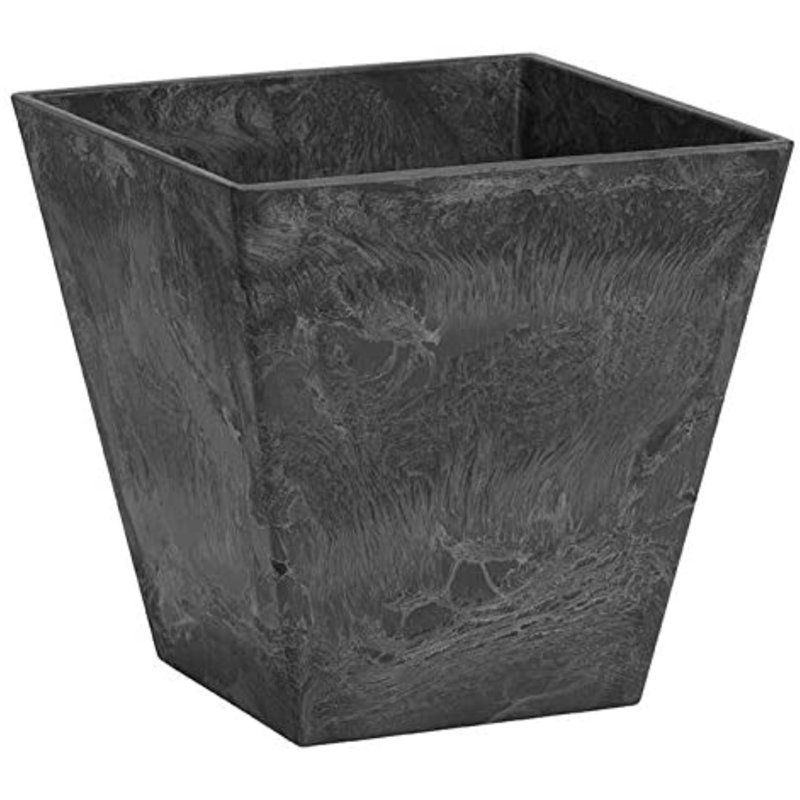 Alaunah Pot Planter, Black, 15.5" H x 16" W x 16" D
