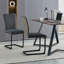Culain Modern Velvet Upholstered Cantilever Dining Chair-870999596-854781543