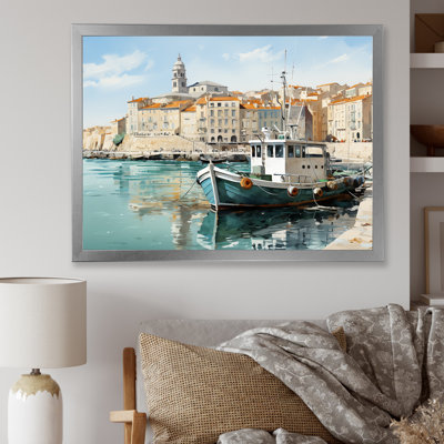 Vieux port dans le sud de l'Italie I sur toile
