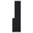 Geary Black 3-Shelf Bookcase USB And Lockable Drawer-2026987686
