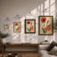 Daisy Specimens Study Botanical - Framed Print-1961904184-1961904185
