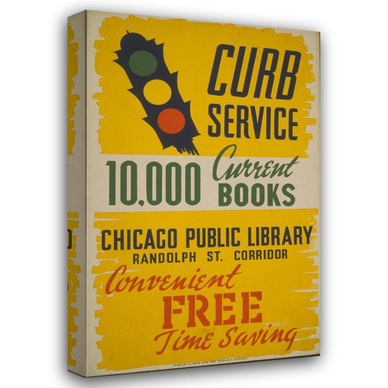Publicité rétro de la Chicago Public Library, 1930