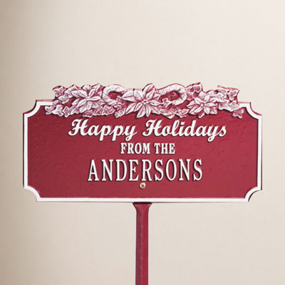 Piquet de jardin «Happy Holidays»