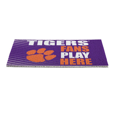 Clemson University Fan PVC Mat, 28"x16"
