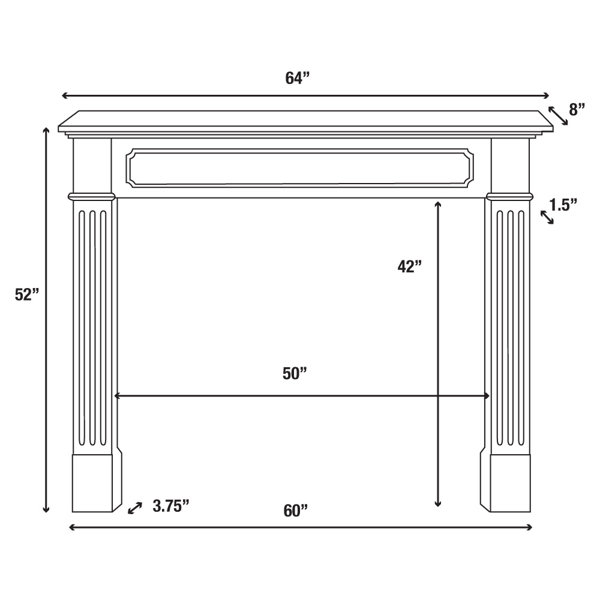 Pearl Mantels The Alamo Wood Fireplace Surround & Reviews | Wayfair