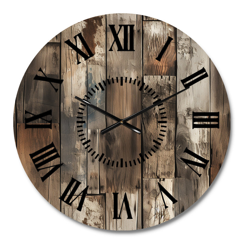 Horloge murale rustique rustique, Médium