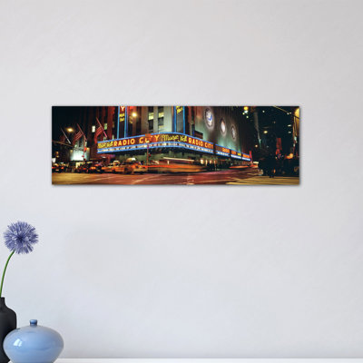 Manhattan Radio City Music Hall New York City New York State Photographic Print on Canvas
