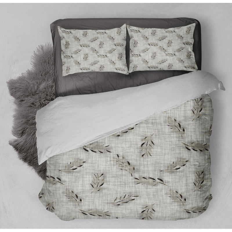 Polyester Channel Floral Comforter, King Comforter + 2 King Pillowcases
