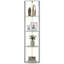  LED Floor Lamp with Shelves, Dimmable Standing Lamp with Foot Switch-1455366554