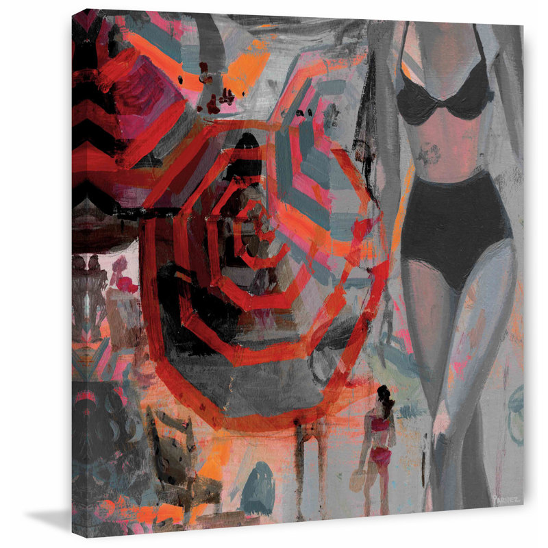 Parvez Taj - Wrapped Canvas Painting, 45cm H x 45cm W