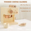 Ensemble de cuisine jouet en bois avec cafetière (10 pièces)