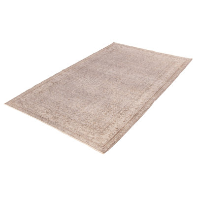 Natella One-of-a-Kind 6'7" X 10'6" 2000s Wool Area Rug in Gray
