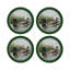  English Duck Pond Vegan Leather Round Pebble Placemat-1752869685