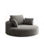 Canapé Chesterfield 57 po en velours noir pour le salon, canapé 2 places capitonné avec accoudoirs roulés et tête de clou pour le salon, la chambre à coucher, le bureau, un appartement, deux coussins-283530089-531973638