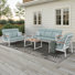 Ensemble de conversation Townsend pour 4 personnes avec coussins Sunbrella