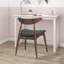 Ensemble de 2 chaises de salle à manger rétro en bois d'hévéa avec dossier ergonomique et siège rembourré-665150194-665150188