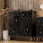 Bahtie Farmhouse Distressed Boho 2 Door Embossed Storage Cabinet With Ring Motif-925146659