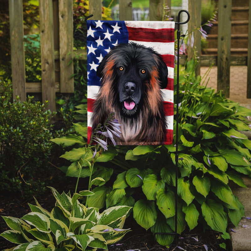 Polyester à 2 côtés 15 x 11 po drapeau de jardin, Chien de la Serra da Estrela