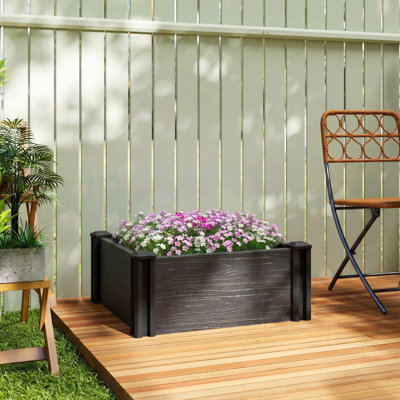 Outsunny Vinyl Raised Garden Bed Kit