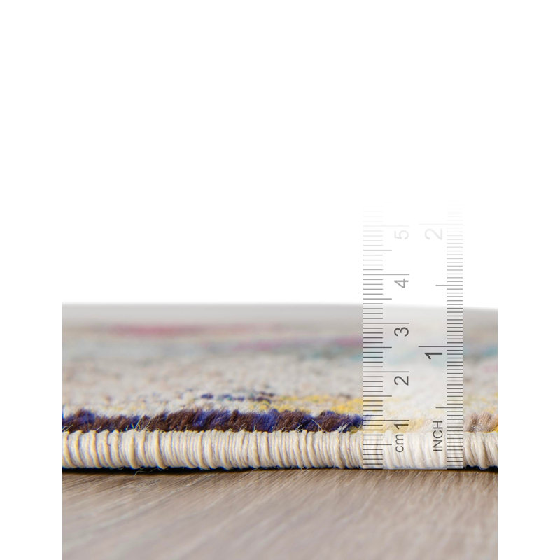  Chromatic Rug, Round 6'1"
