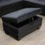 Repose-pieds en similicuir avec rangement-97791700