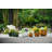 3 Pieces Ceramic Flowerpot, Modern Planter For Patio, Garden Or Windowsills-1151488150