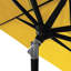 Parasol de patio 11 pieds avec manivelle en aluminium en oléfine-675263699