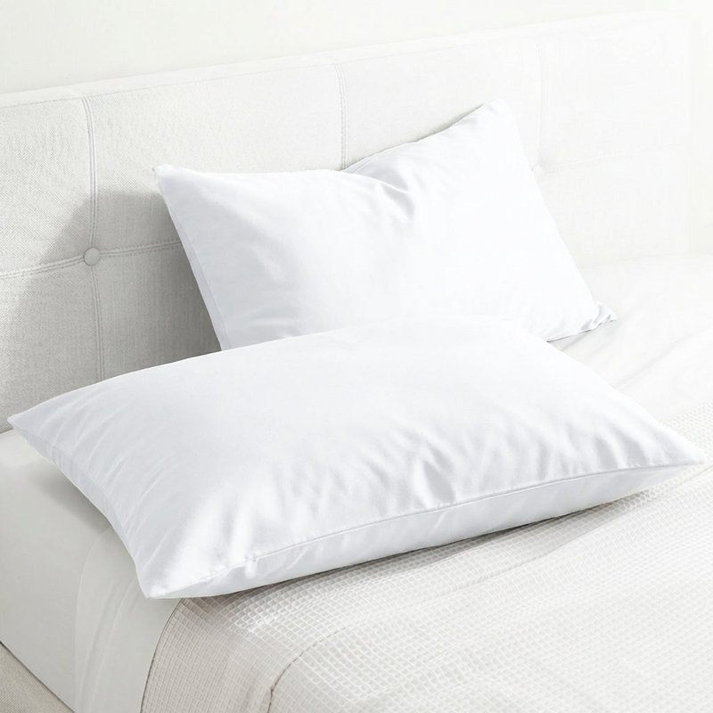 American Soft Linen 100% Cotton Sateen Pillowcase Set (Set of 2) - Soft, Breathable, Hotel Quality Pillow Covers, White