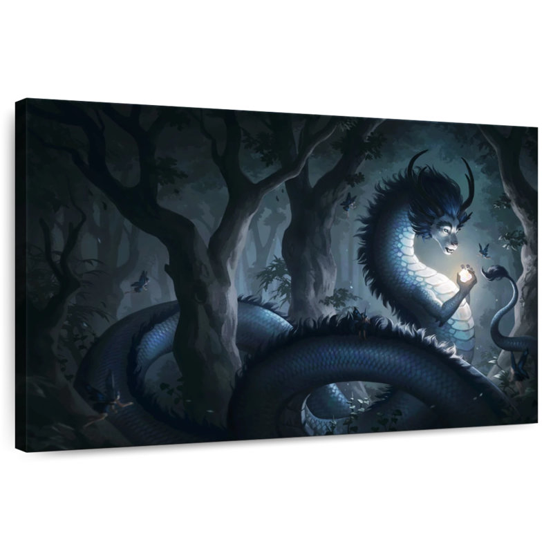 Ashelle forêt dragon, H 26 po x l 39 po