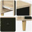 36 cm W Bedside Table-826828505