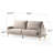 Brinnlee 76.7" Square Arm Upholstered Contemporary Modern Sofa-1522310559-1503154000