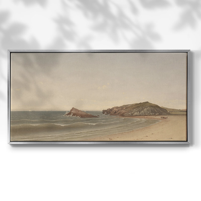Paysage, série DC DCXVI, toile tendue avec châssis, prête à être accrochée, H 21 po x l 41 po, Argent argent