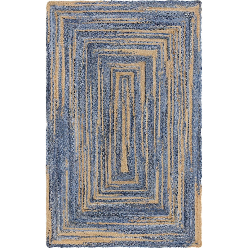 Tapis tressé à la main Callington Southwestern, Rectangle 8 pi x 10 pi