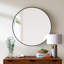 Miroir mural moderne à cadre rond-88045797-88291204