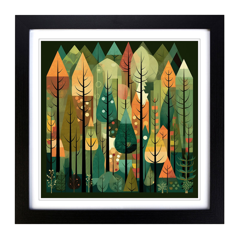Single Picture Frame Print on Wood, Black